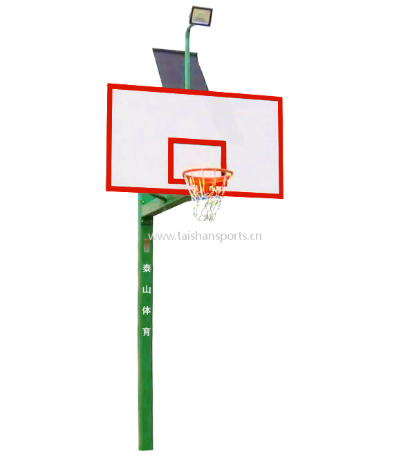 One-Armed Solar Basketball Stand