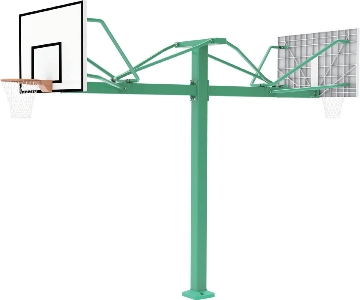 In-Ground Double-sided Basketball Backstop